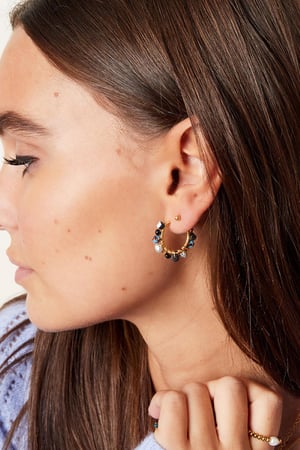 Perlenohrringe in mehreren Farben Rot Kupfer h5 Bild3